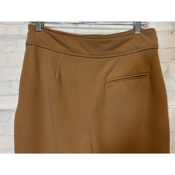 Tahari Wide Leg Pleated Pants Rusty Brown - Picture 4 of 8